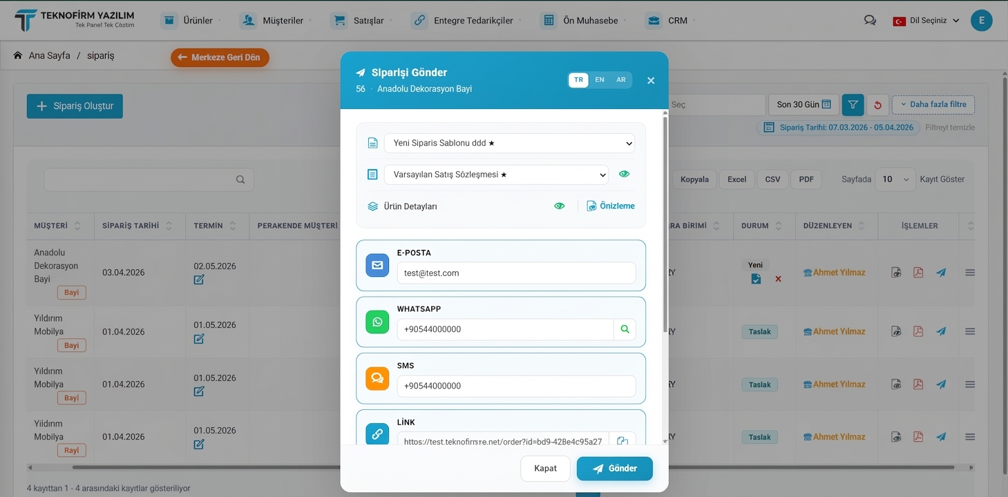 EntegrePanel Ön Muhasebe Yazılımı - Gelir Gider Takibi
